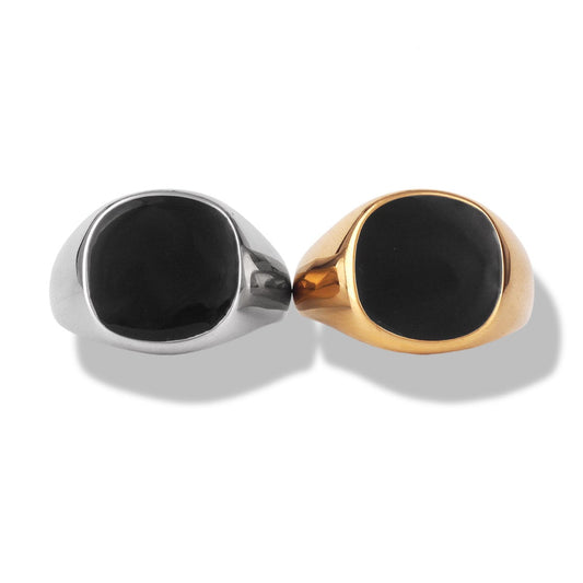 Oval Black Signet