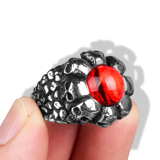 Skull Devil Eyes Gemstone