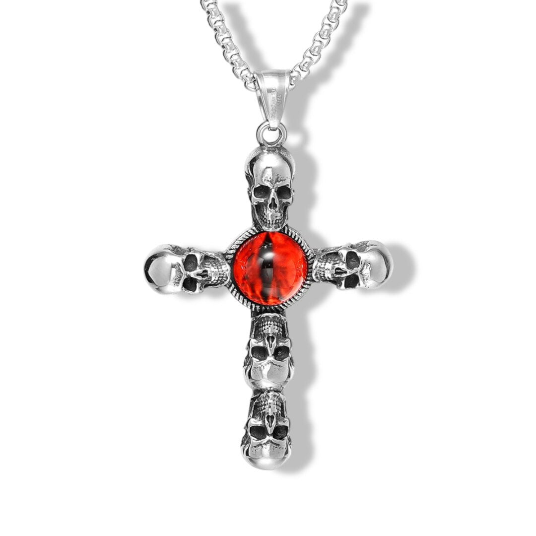 Skull Cross Red Eye