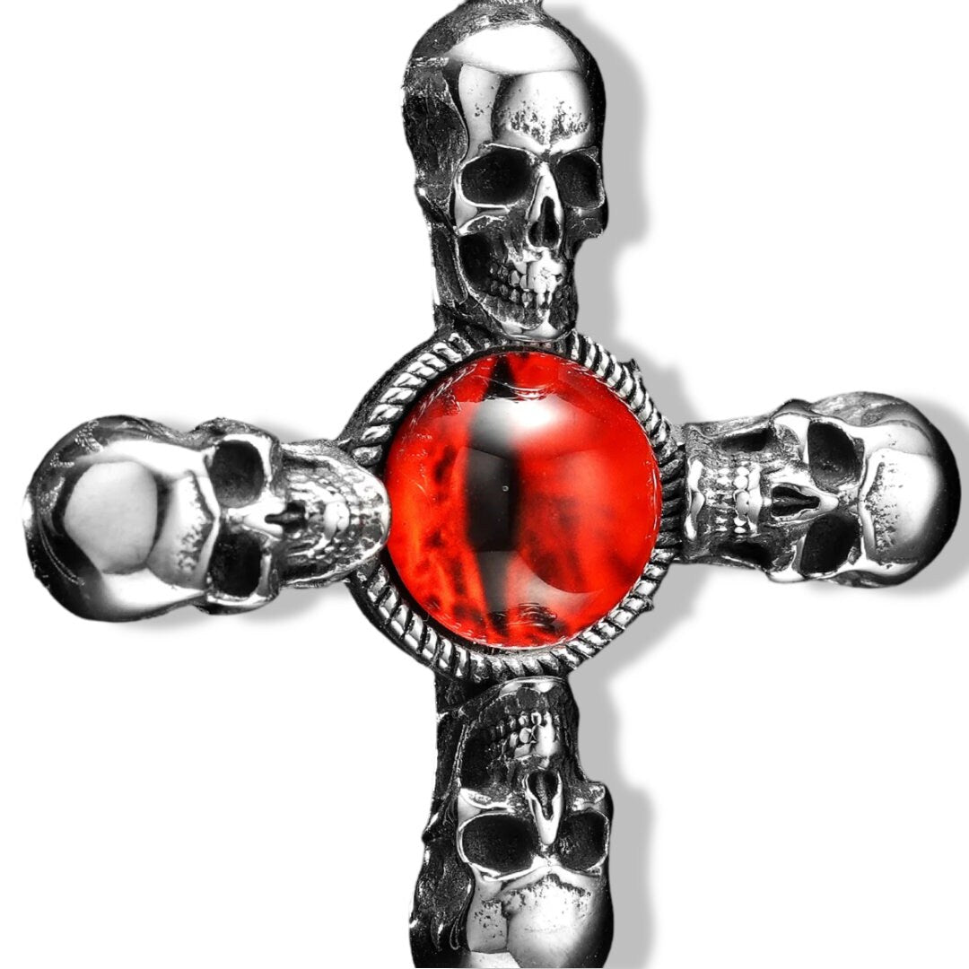 Skull Cross Red Eye